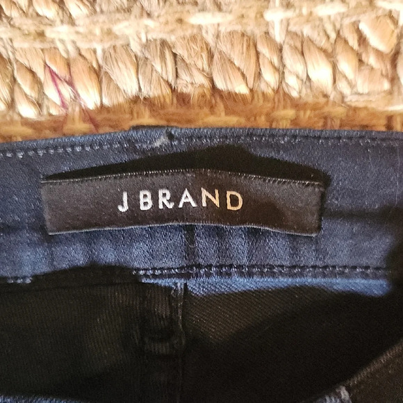J Brand Blue Skinny Jeans with Ankle Zippers - Picture 2 of 6